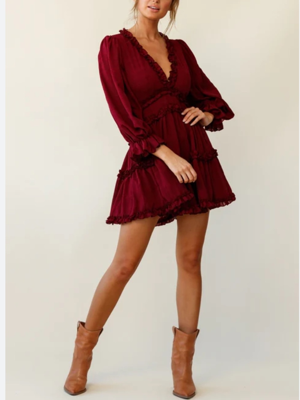 Revolve ruffle mini dress